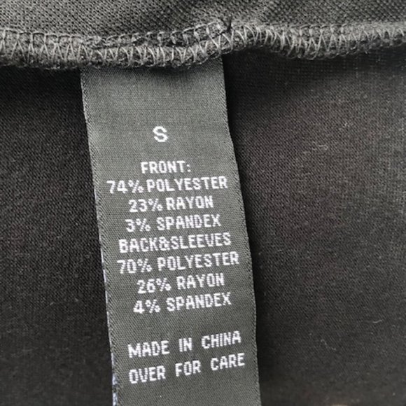 AB STUDIO DIAGONAL TIERED RUFFLED BLACK TOP - Picture 14 of 15